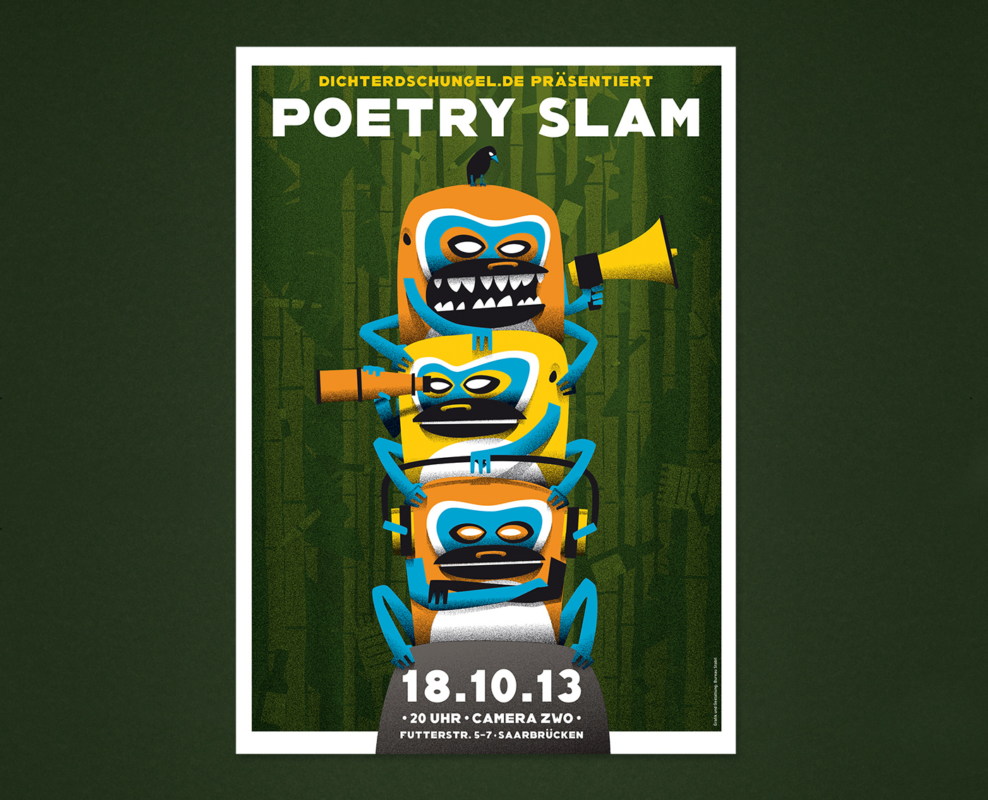 Poetry Slam Gestaltung Plakatreihe