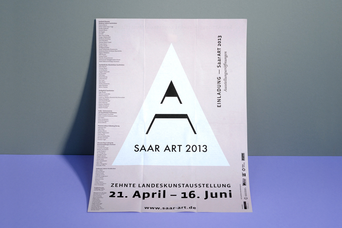 SaarArt 2013 Corporate Identity County Art Exhibition